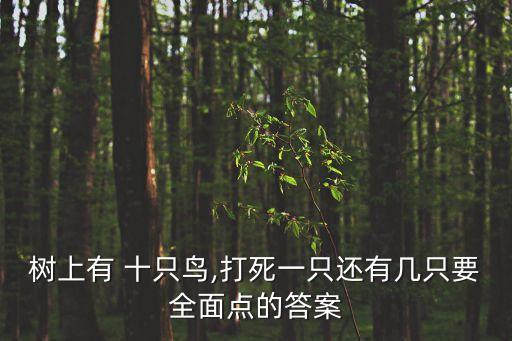 樹(shù)上有 十只鳥(niǎo),打死一只還有幾只要全面點(diǎn)的答案