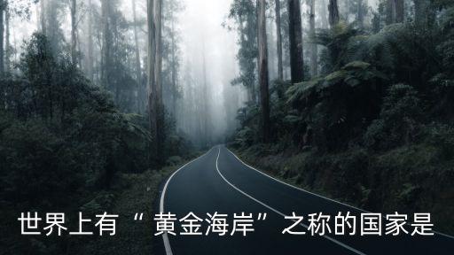 世界上有“ 黃金海岸”之稱的國家是