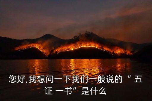 五證一書,代理或托管需提供五證一書
