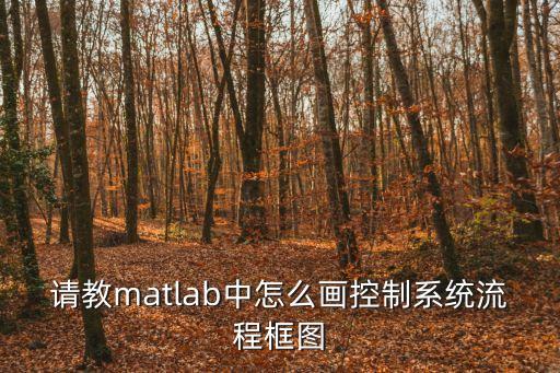 流程框圖，請教matlab中怎么畫控制系統(tǒng)流程框圖
