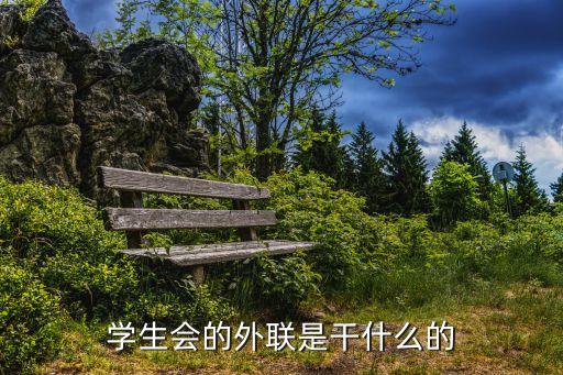 學生會的外聯是干什么的