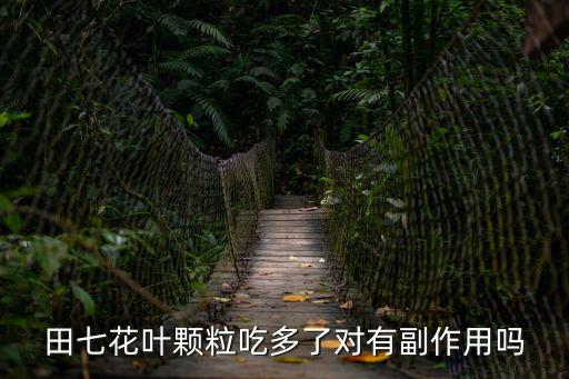 田七花葉顆粒吃多了對(duì)有副作用嗎