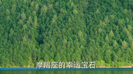 摩羯座幸運石，摩羯座的幸運寶石