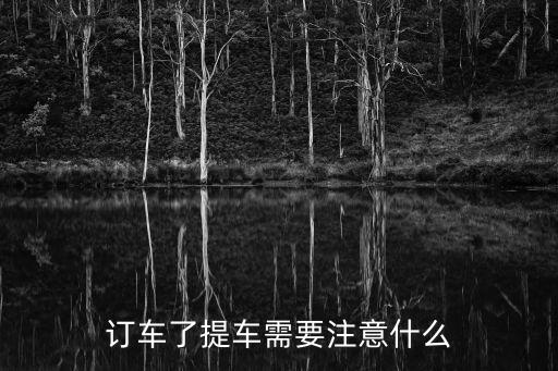 訂車了提車需要注意什么