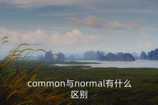  common與normal有什么區別