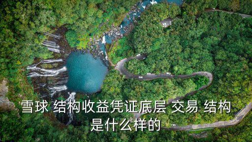 交易結(jié)構(gòu),證券公司雪球結(jié)構(gòu)收益憑證底部交易結(jié)構(gòu)如下