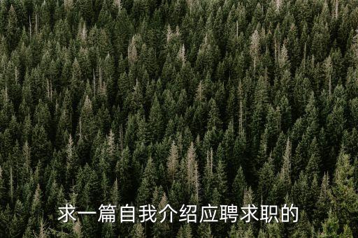 求職自我介紹，求職時怎么樣自我介紹