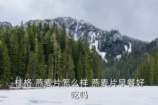 桂格燕麥,桂格燕麥片片含膳食纖維維生素