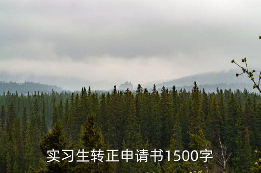 實習生轉正申請書，實習生轉正申請書1500字