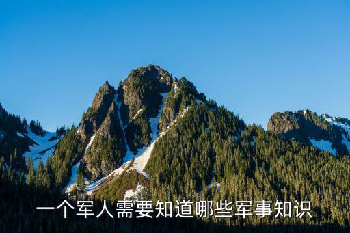 軍事知識，軍事知識有哪些 快