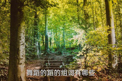 舞蹈的蹈的組詞有哪些