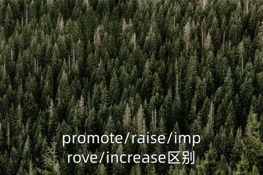 promotes,提升英語水平不能叫improve!
