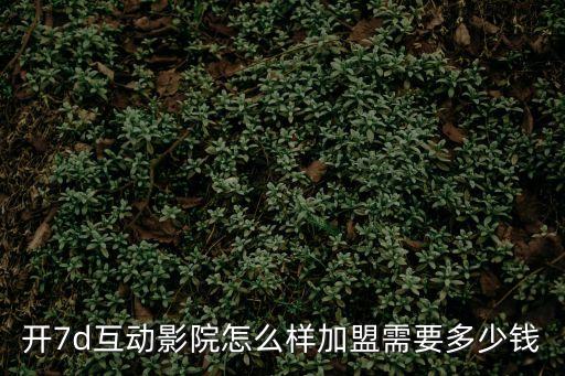 開7d互動影院怎么樣加盟需要多少錢