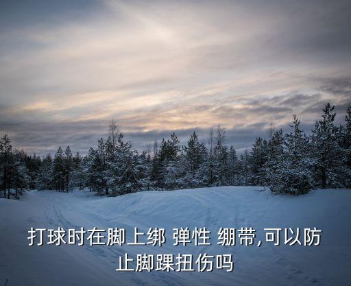 打球時在腳上綁 彈性 繃帶,可以防止腳踝扭傷嗎