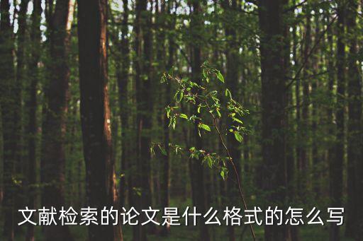 文獻檢索論文，什么是通過文獻檢索查閱期刊論文