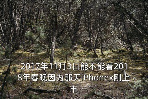 2017年11月3日能不能看2018年春晚因?yàn)槟翘靑Phonex剛上市
