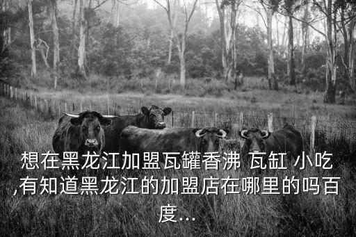 想在黑龍江加盟瓦罐香沸 瓦缸 小吃,有知道黑龍江的加盟店在哪里的嗎百度...