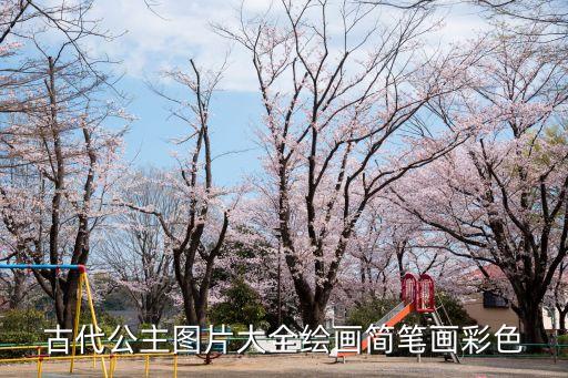 古代公主圖片大全繪畫簡筆畫彩色