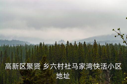 高新區聚賢 鄉六村社馬家灣快活小區地址