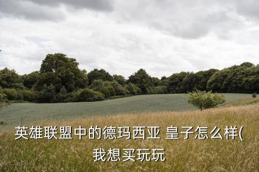 英雄聯盟中的德瑪西亞 皇子怎么樣(我想買玩玩