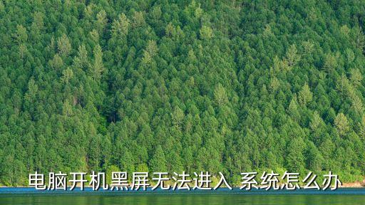  電腦開機黑屏無法進入 系統怎么辦