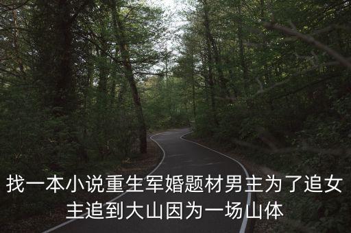 找一本小說重生軍婚題材男主為了追女主追到大山因?yàn)橐粓錾襟w