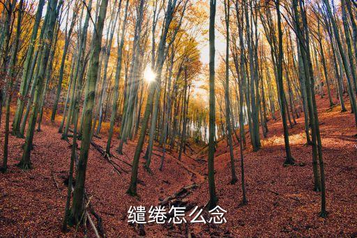 繾綣怎么念