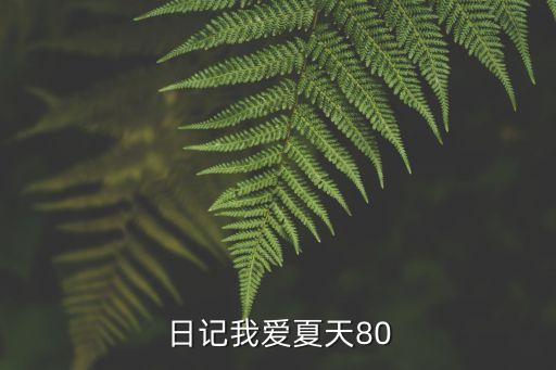 我愛夏季的作文，日記我愛夏天80