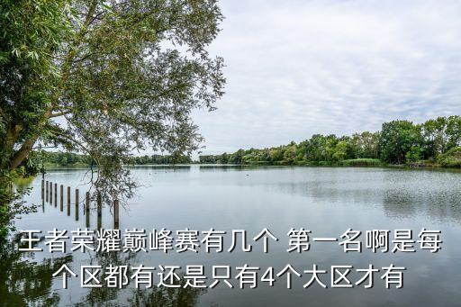 四個第一,四個地區的玩家互不干擾峰會的排名略有不同