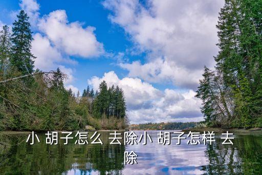 小 胡子怎么 去除小 胡子怎樣 去除
