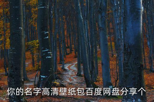 你的名字高清壁紙包百度網盤分享個