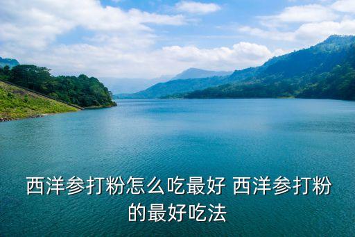 西洋參粉怎么吃效果最好,西洋參粉餅怎么吃?可以加入熱水沖服