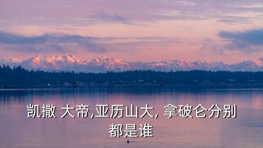 凱撒 大帝,亞歷山大, 拿破侖分別都是誰