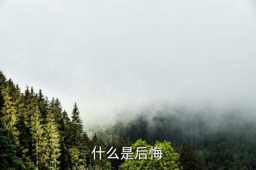 后悔是什么意思，后悔的解釋是什么