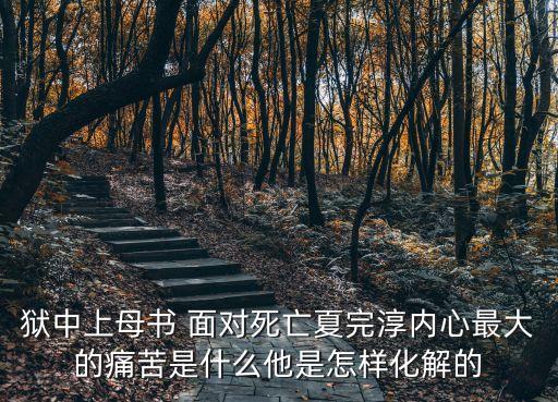 獄中上母書 面對死亡夏完淳內(nèi)心最大的痛苦是什么他是怎樣化解的