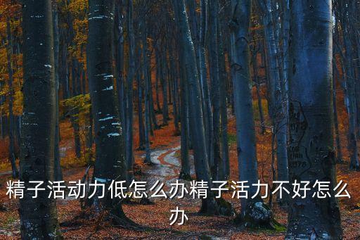 精子活動(dòng)力低怎么辦精子活力不好怎么辦