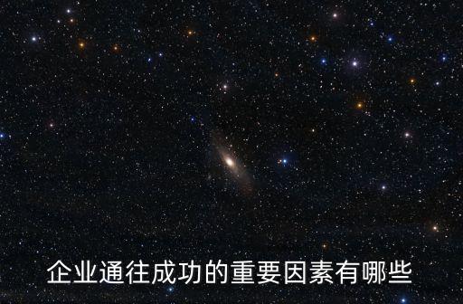 企業(yè)成功的因素，企業(yè)通往成功的重要因素有哪些