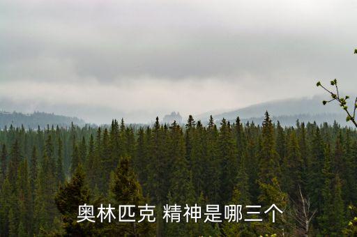 奧林匹克精神,奧林匹克精神涵蓋四個意涵