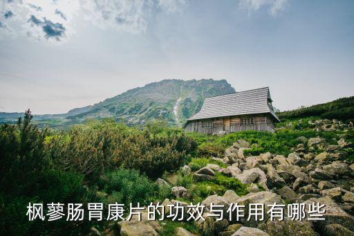 辣蓼的功效與作用,中成藥廖峰腸胃康片治療急性胃腸炎