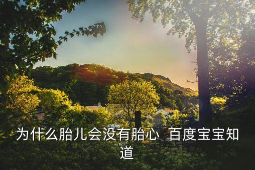 為什么會沒有胎心，沒有胎心怎么回事