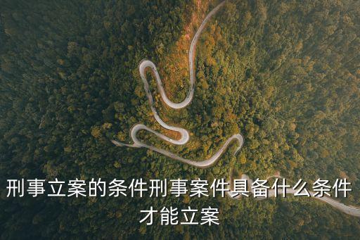 刑事立案標準，刑事案件立案追訴標準是什么