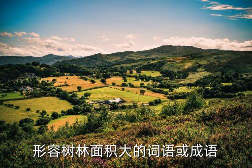 形容樹林的詞語，樹林能用什么形容詞來形容