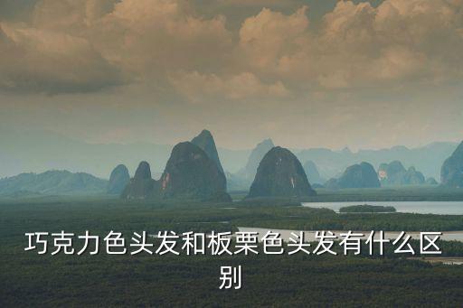 巧克力發色,巧克力發色:比棕色更深棕色頭發比較白