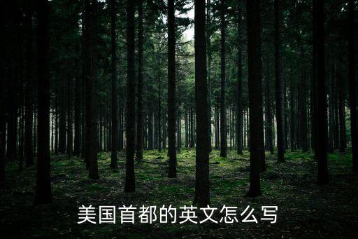 首都的英語，首都 用英語咋說