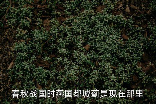 春秋戰國時燕國都城薊是現在那里