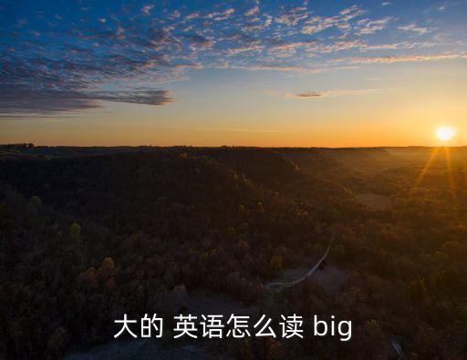 大的 英語怎么讀 big