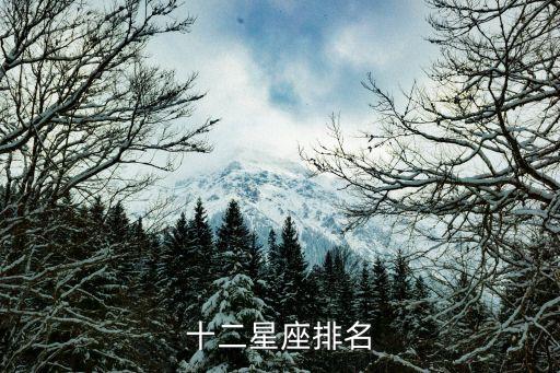 十二星座排行榜，十二星座排名