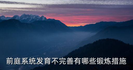 前庭系統(tǒng)發(fā)育不完善有哪些鍛煉措施