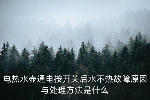 電熱水壺通電不加熱怎么維修，電熱水壺通電按開(kāi)關(guān)后水不熱故障原因與處理方法是什么
