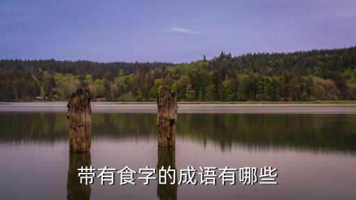 帶有食字的成語(yǔ)有哪些